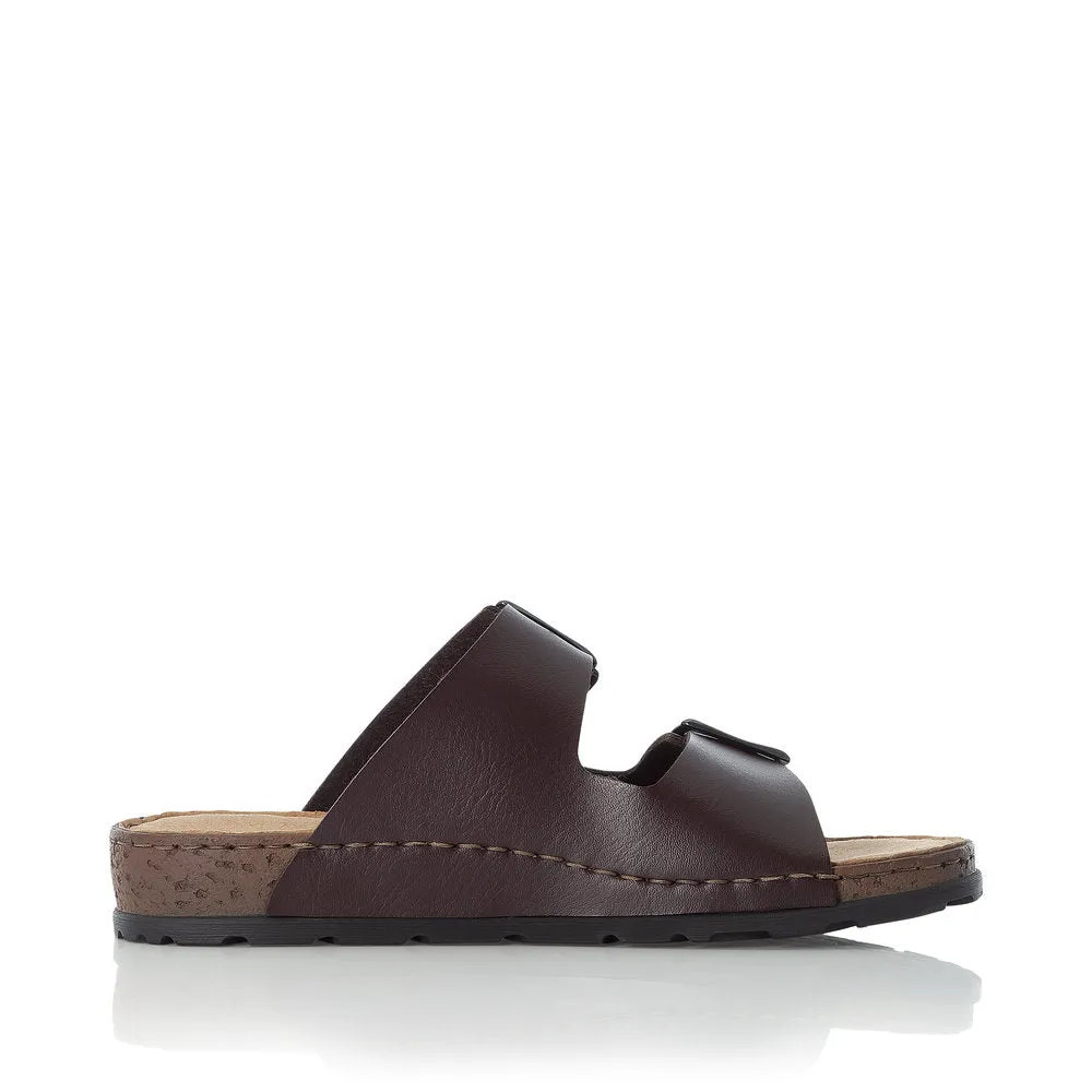 Rieker Men's Slip On Foot-Bed Sandal