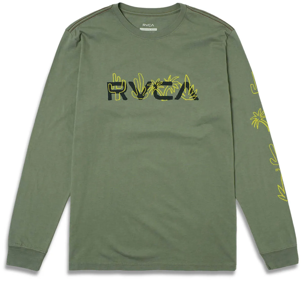RVCA Desertscape Long Sleeve T-Shirt - Jade