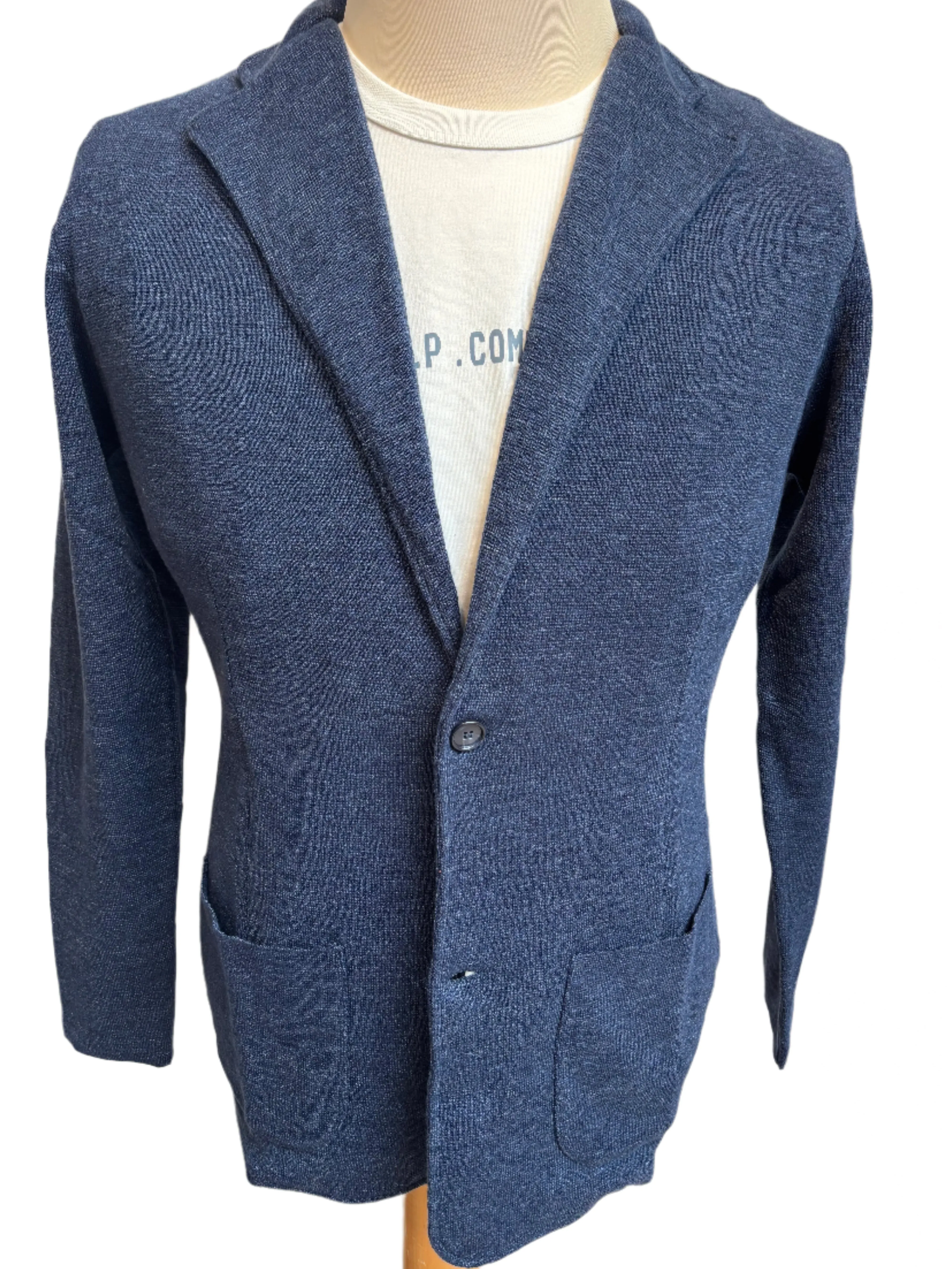 SAND Knitted jacket | DENIM BLUE