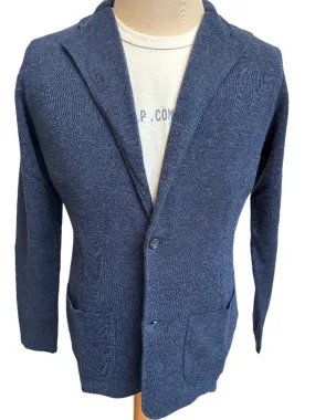SAND Knitted jacket | DENIM BLUE