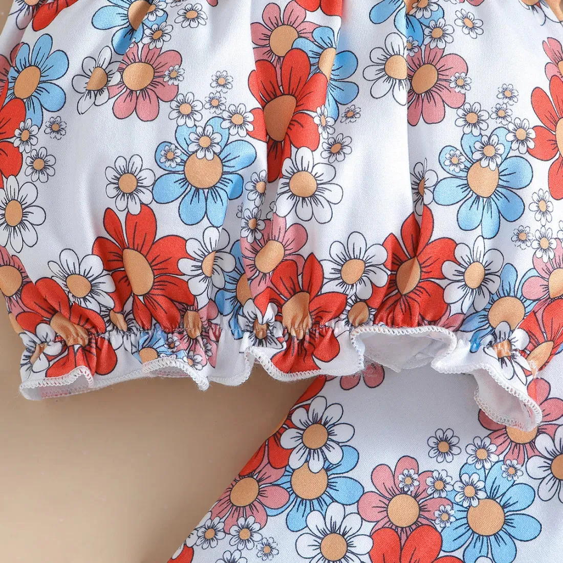 Sleeveless Floral Flared Outfit