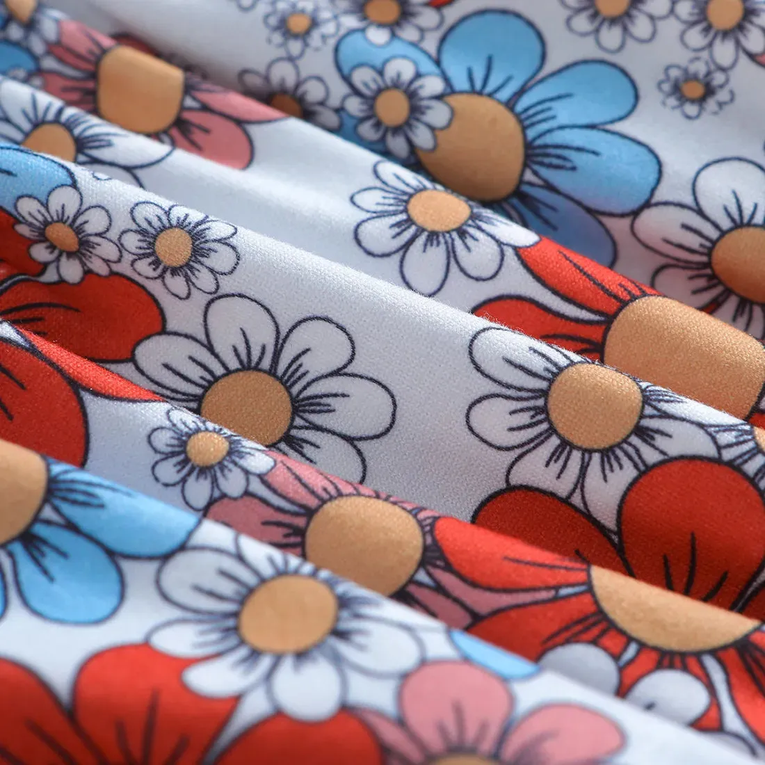 Sleeveless Floral Flared Outfit