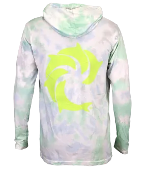 Solid Tie Dye L/S Hooded T-Shirt