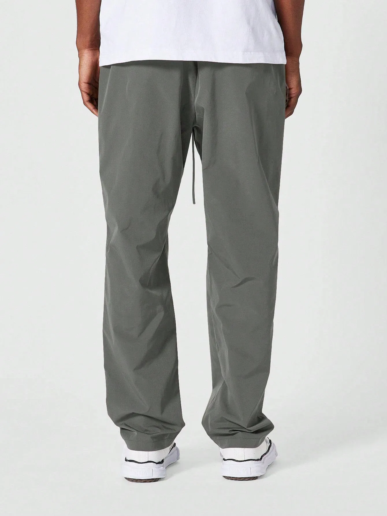 SUMWON Straight Fit Nylon Jogger Trouser With Elastic Waistband