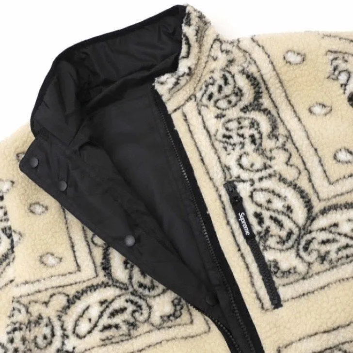Supreme Reversible Bandana Fleece Jacket