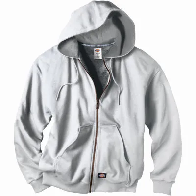 Thermal Fleece Jacket, Hooded, Gray, Men's XXL