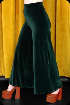 Velvet Wide Leg Trousers