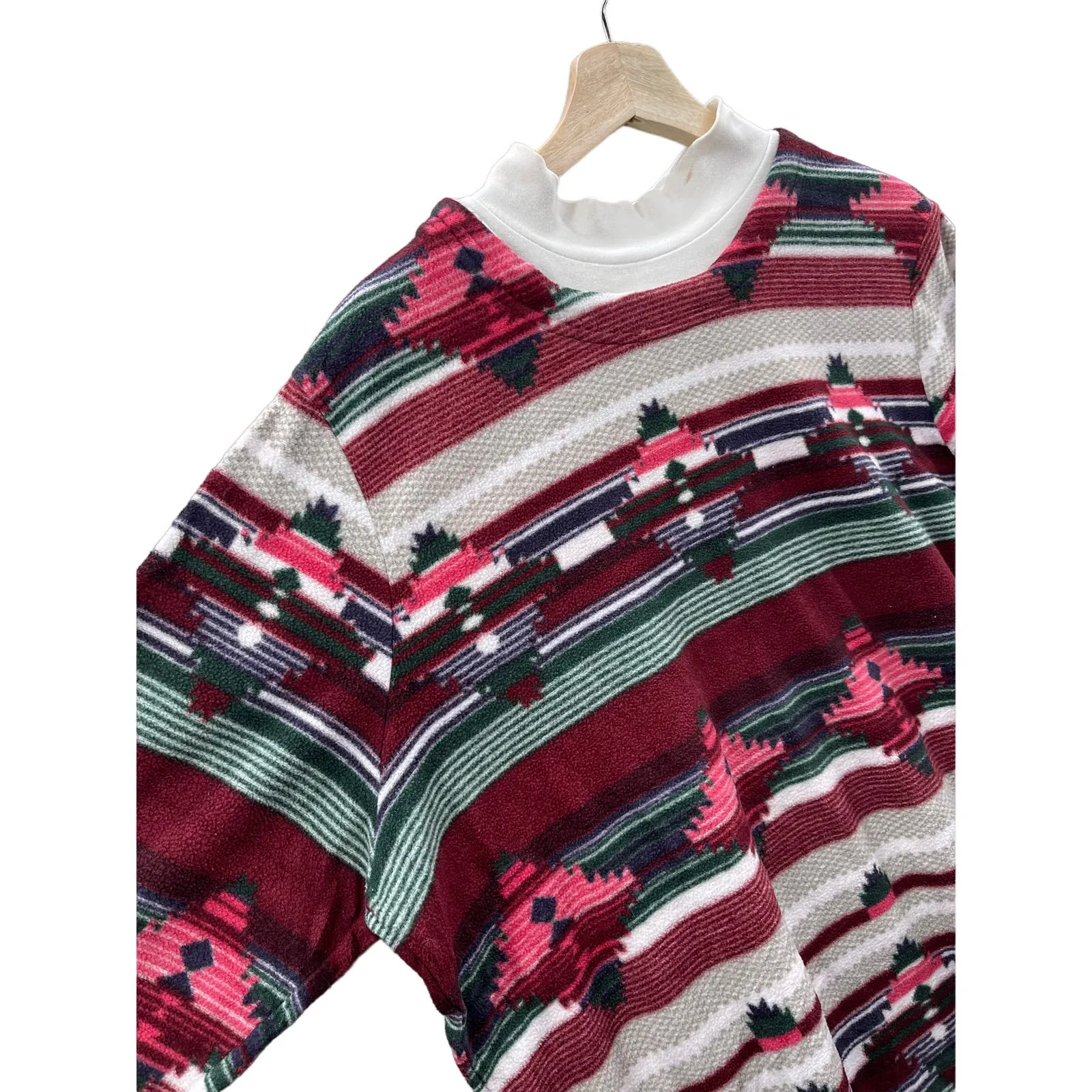 Vintage 1990's Blair Southwest Aztec Mock Neck Fleece Pullover