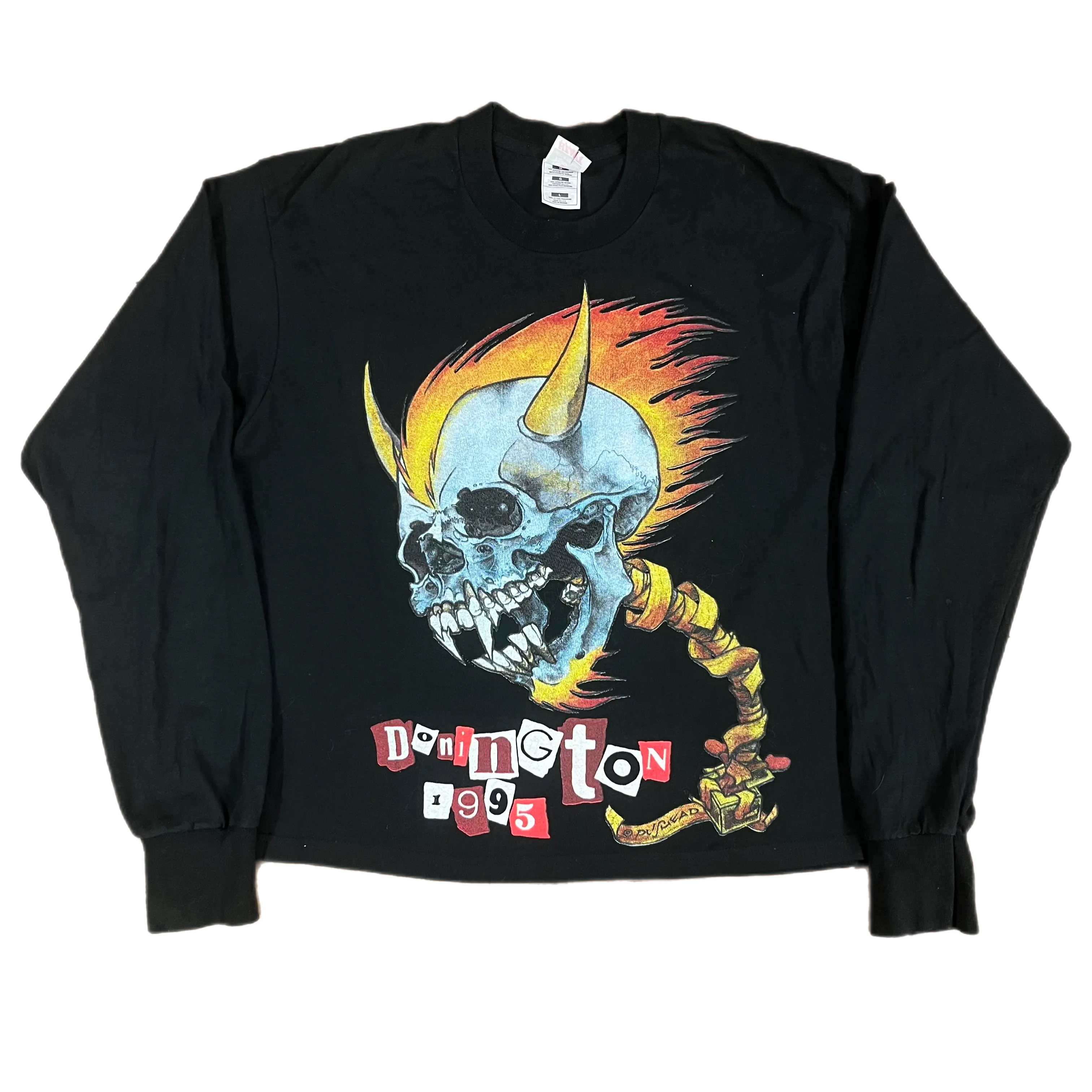 Vintage Pushead "Donington 1995" Long Sleeve Shirt
