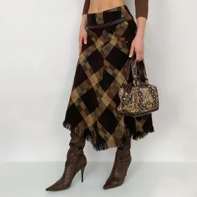 Vintage Tartan Maxi Skirt