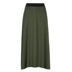 Wide Ribbed Maxi Skirt