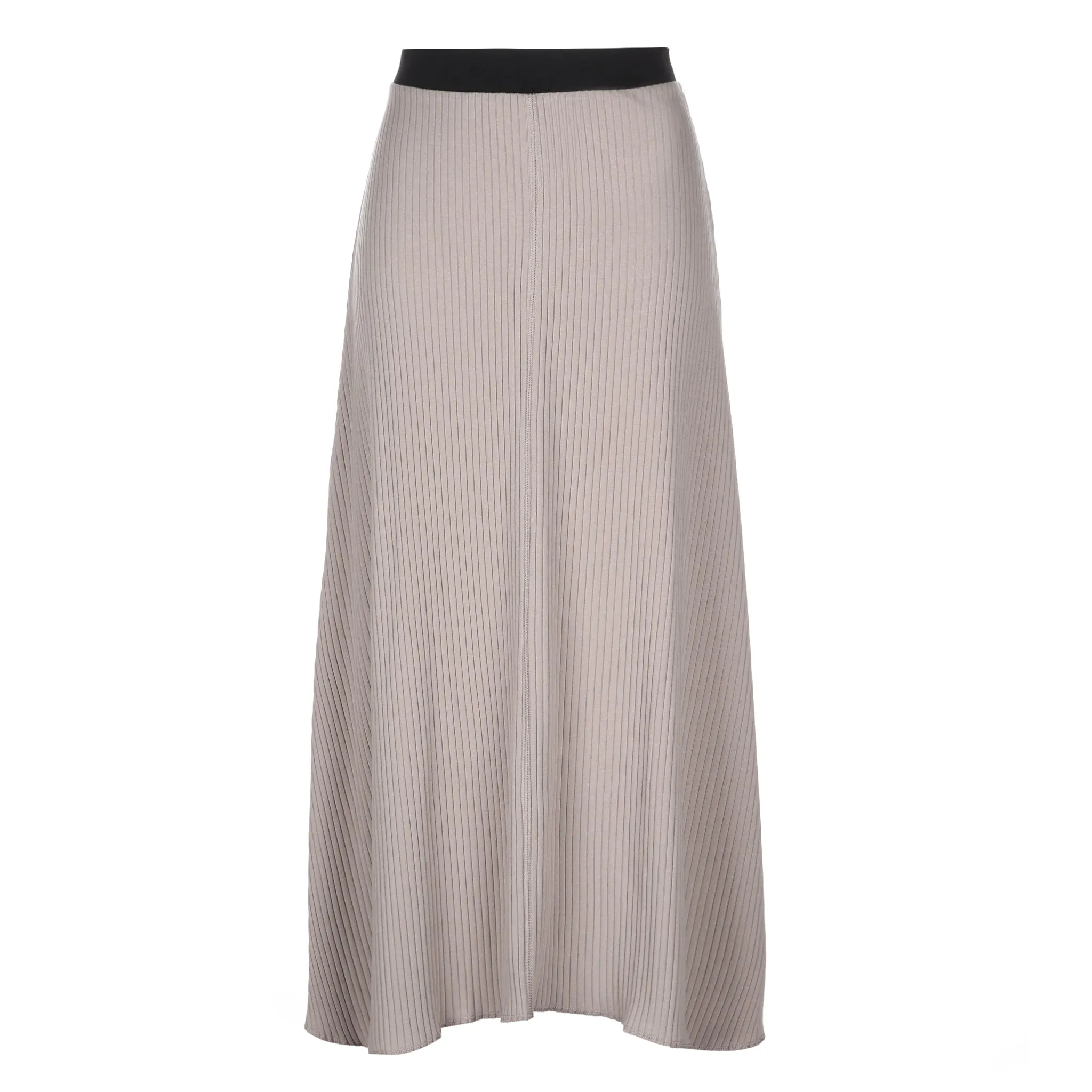 Wide Ribbed Maxi Skirt