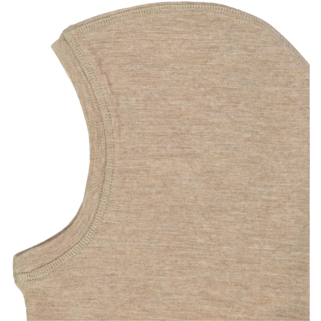 Wool Balaclava - khaki melange