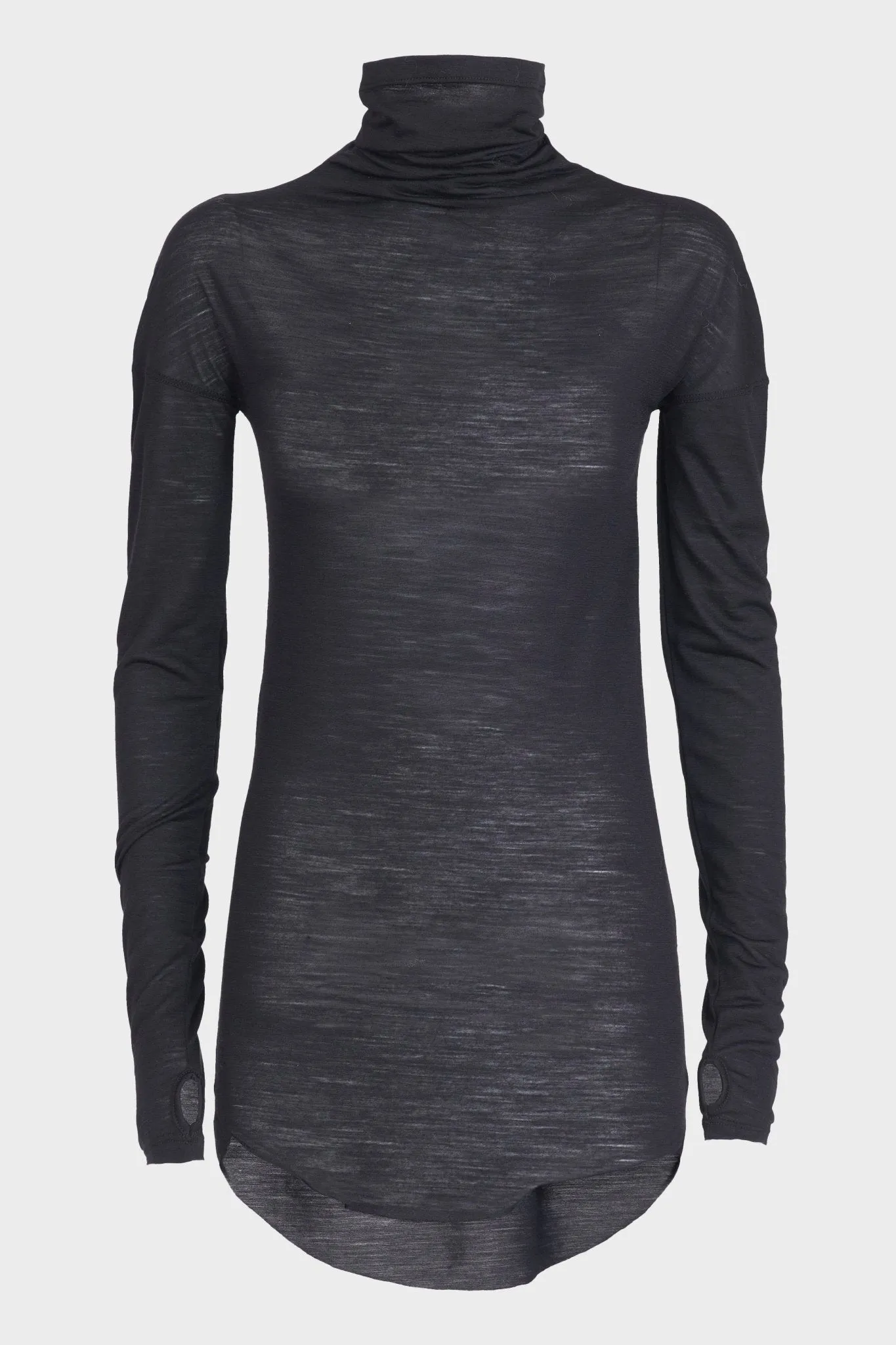 Wool Jersey Turtleneck