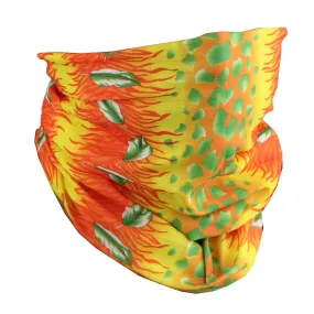 Yellow Orange Green Seamless Face Mask Neck Gaiter