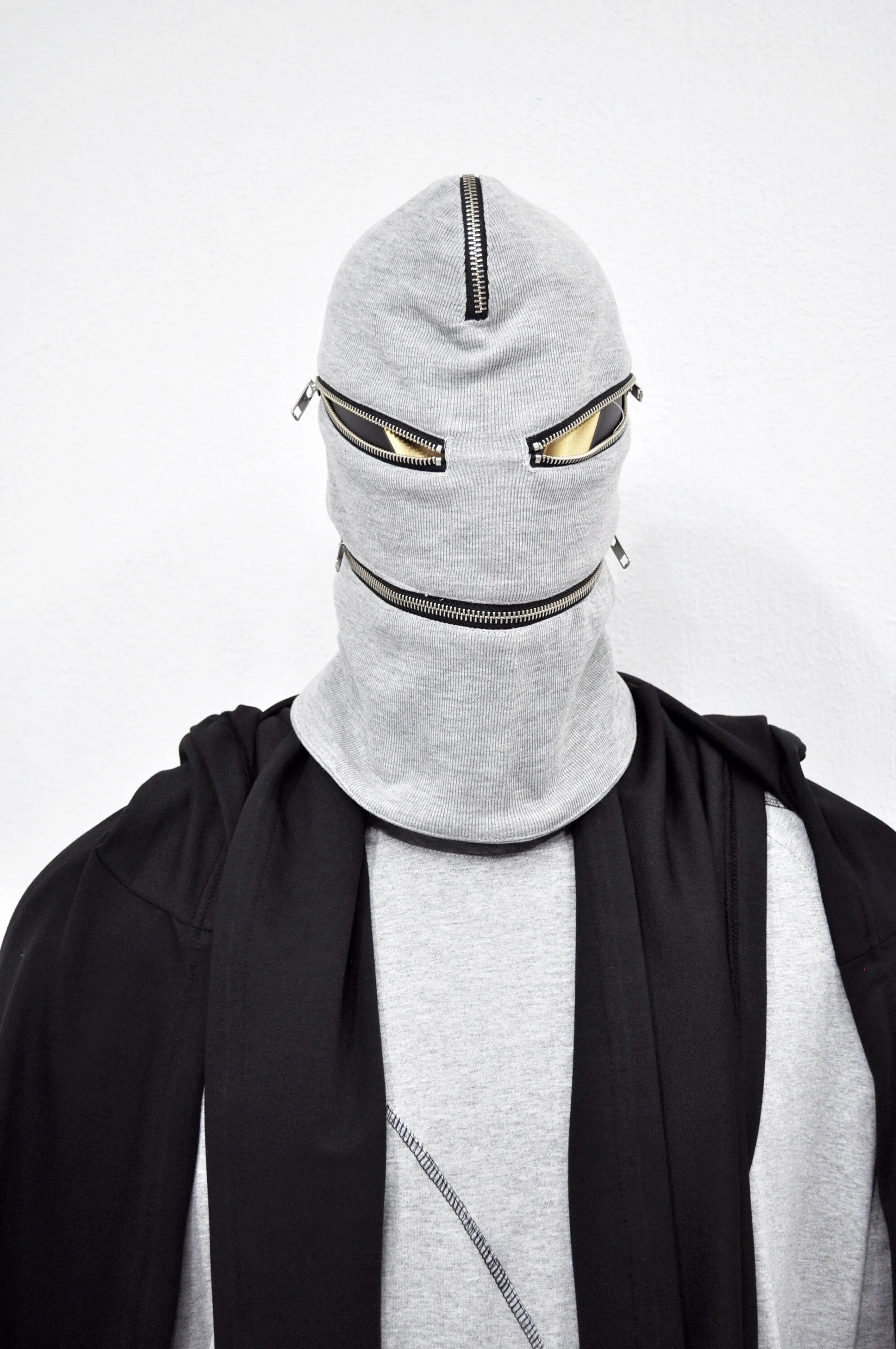 Zipper Balaclava , Breathable head mask Hamas balaclava Full YKK zipper - mouth, eyes, head Keeps you warm Hide your emotions - BB0166