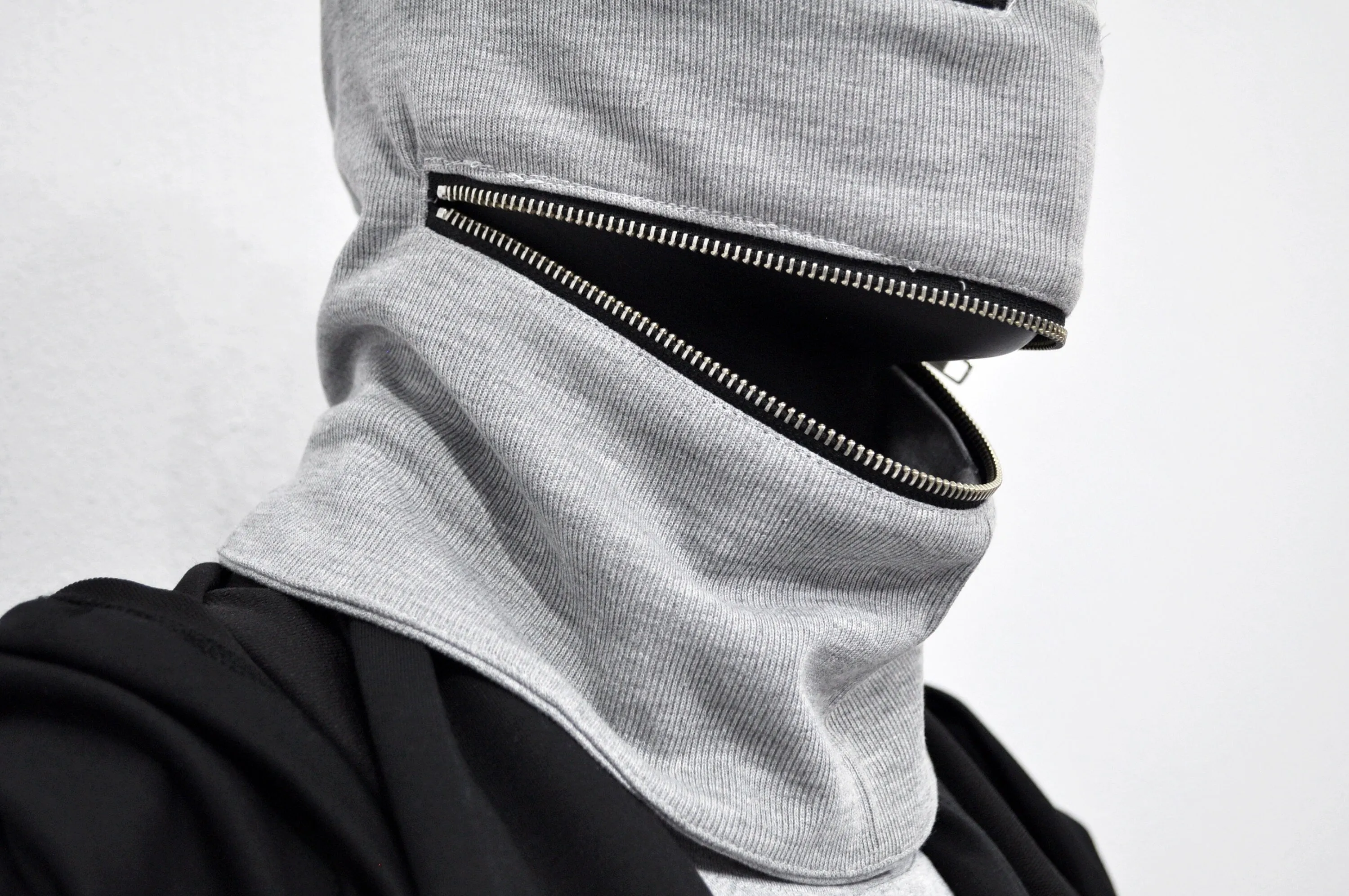 Zipper Balaclava , Breathable head mask Hamas balaclava Full YKK zipper - mouth, eyes, head Keeps you warm Hide your emotions - BB0166